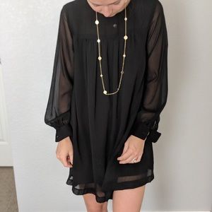 H&M black baby doll dress